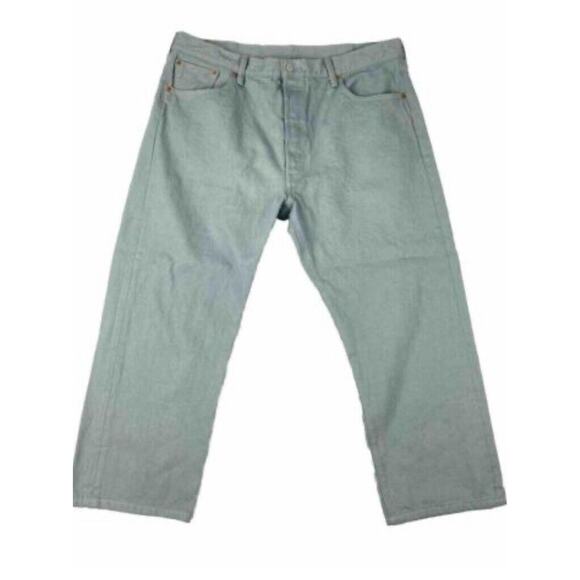 Levi's 501 XX Button Fly Denim Jeans Mens Green Size 36x32 (34x29 Measured) - Picture 3 of 12